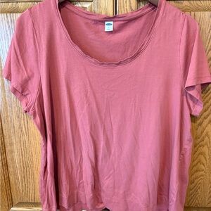 Old Navy Salmon Relaxed Short Sleeve T-Shirt